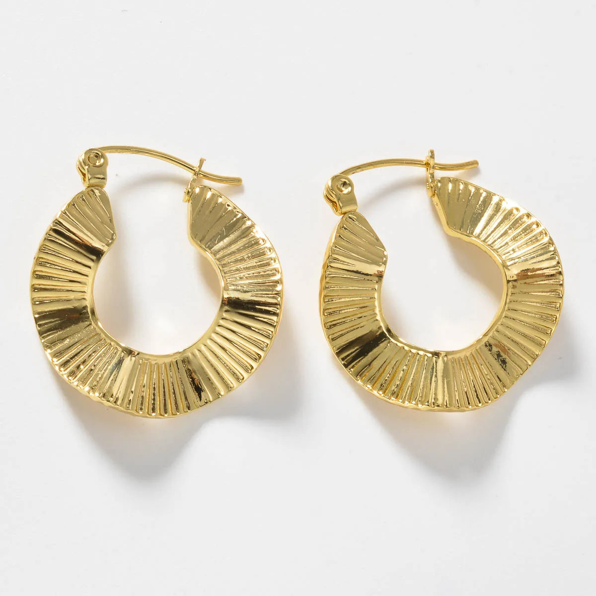 Elegant Lightweight Gold Hoops